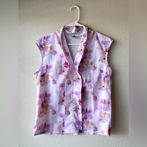 SHEIN Floral Sleeveless Top - Pink and Purple